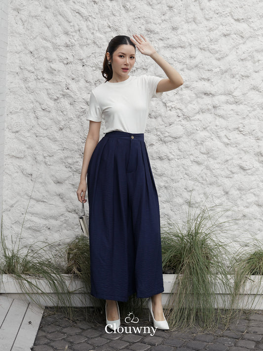Yuni Cullotes Pants - Navy