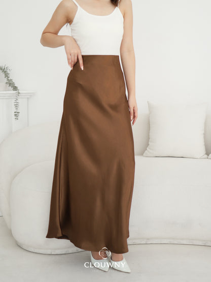 Briela Long Skirt - Coffee