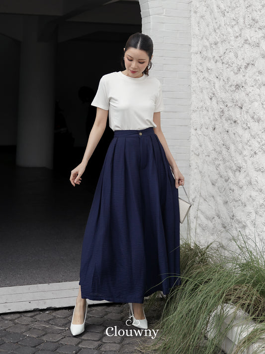 Yuni Cullotes Pants - Navy