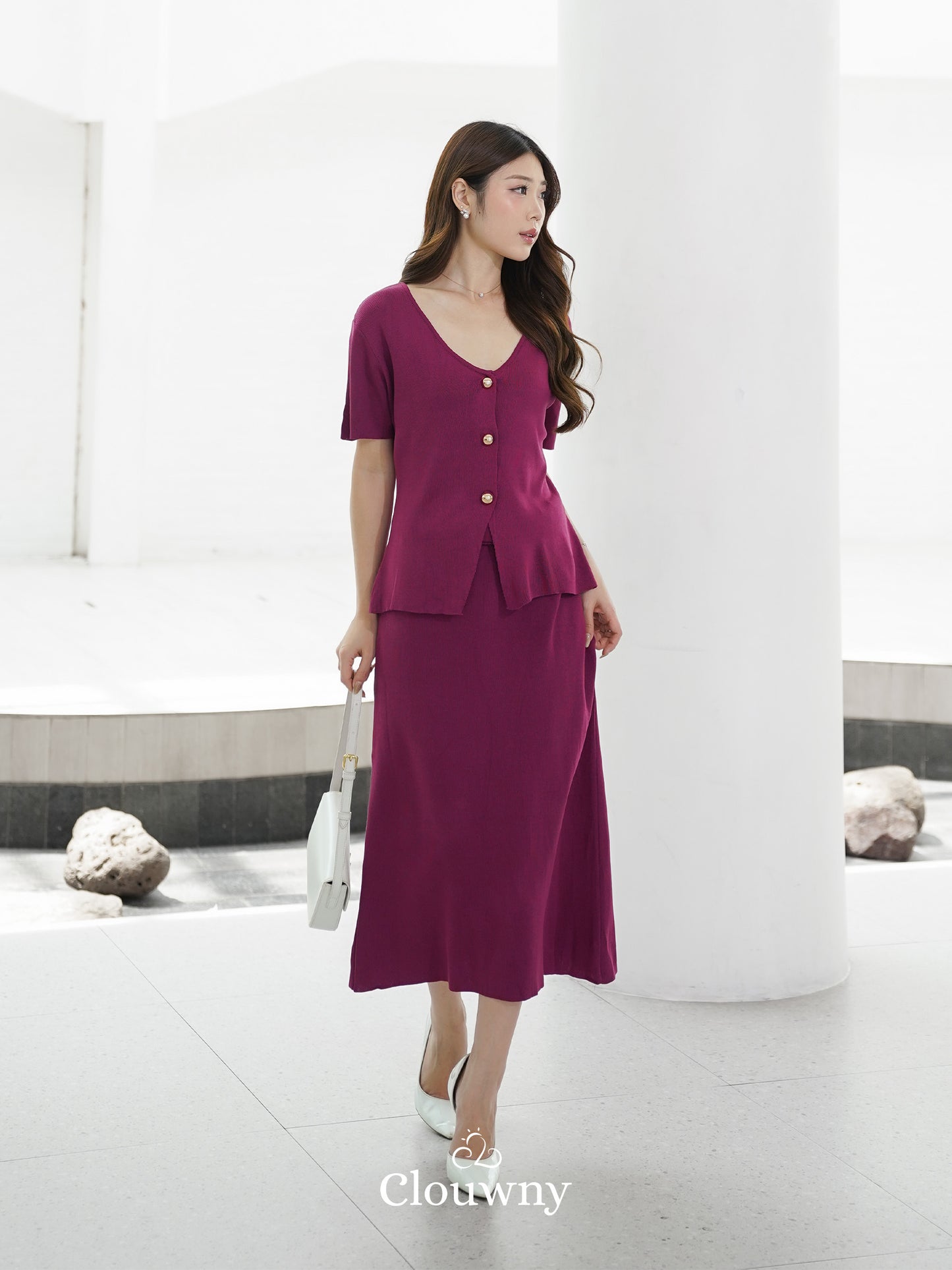Isabel Knit Set - Magenta