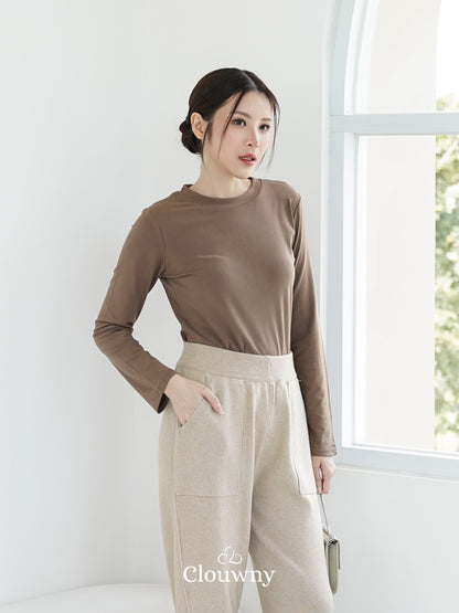 Summer Longsleeve Top - Dark Beige