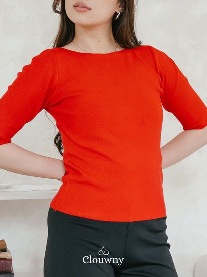 Remy Knit Top - Red