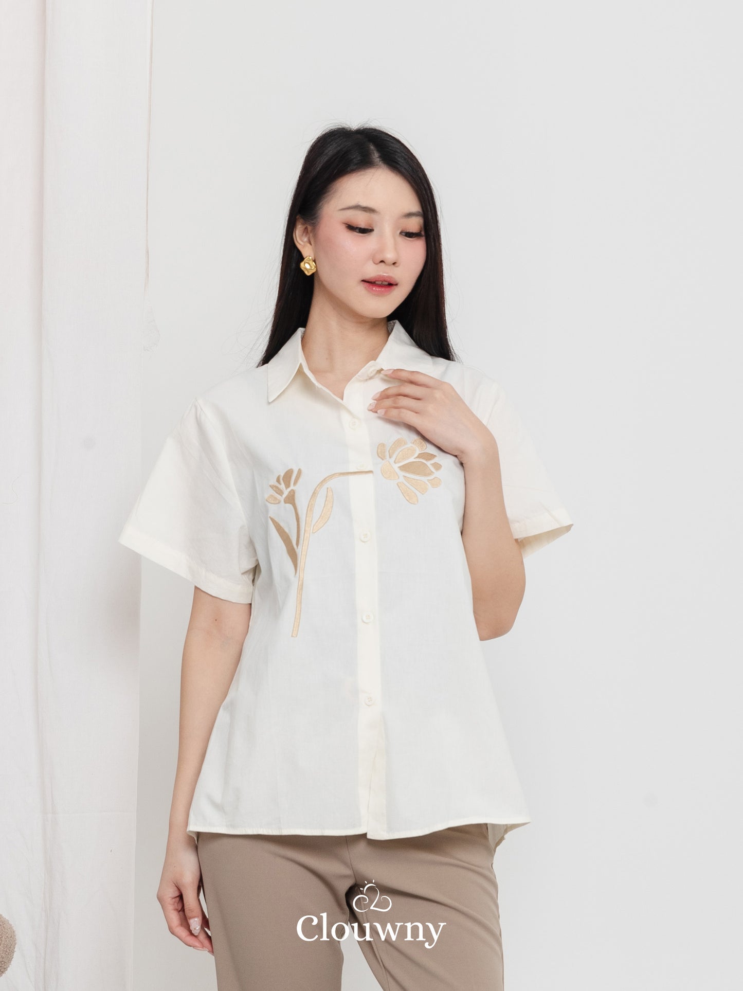 Hova Cotton Shirt - Cream