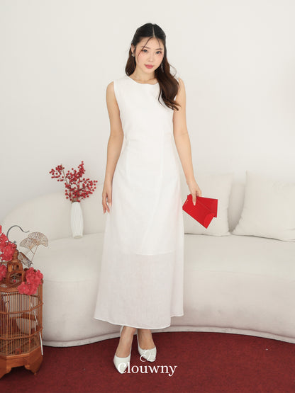 Barla Loose Dress - White