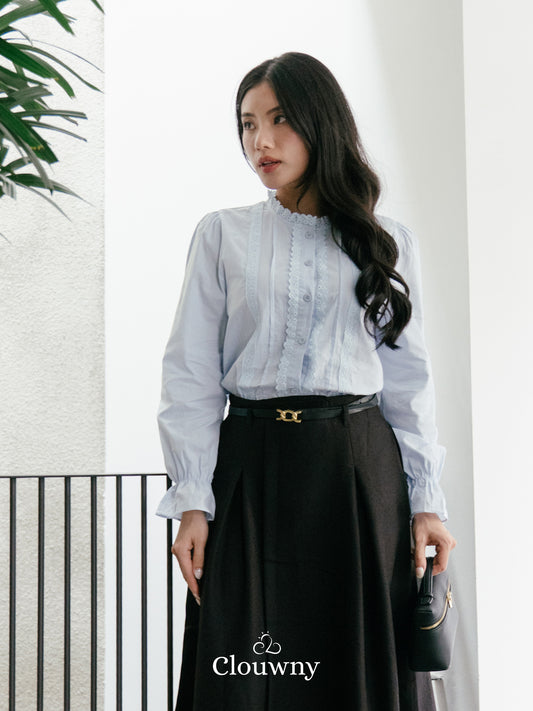 Reena Lace Blouse - Blue