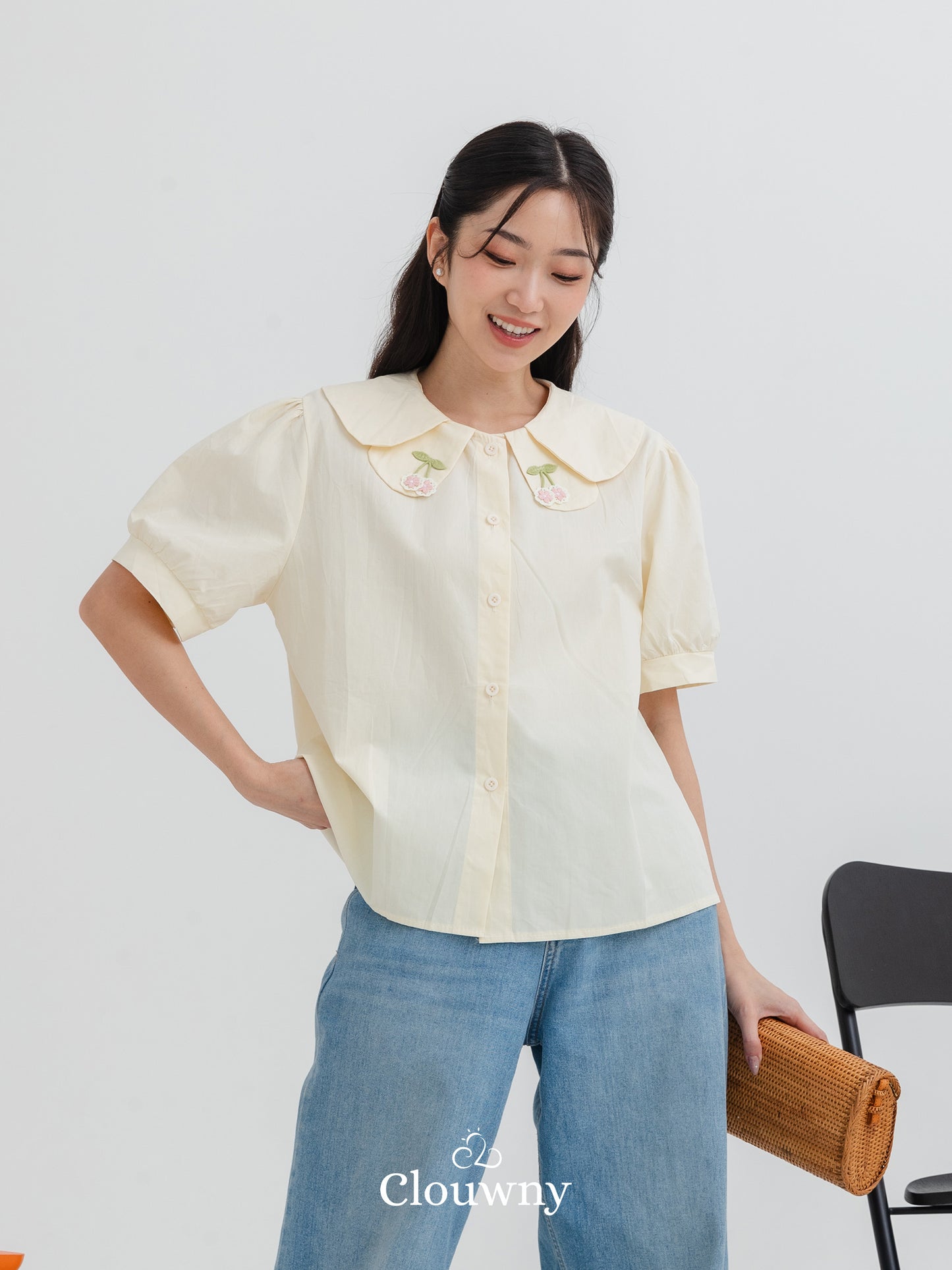 Kirei Collar Blouse - Cream