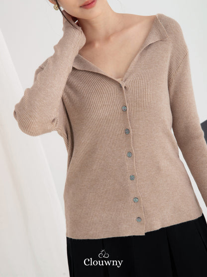 Ritsuki Button Longsleeve - Nude