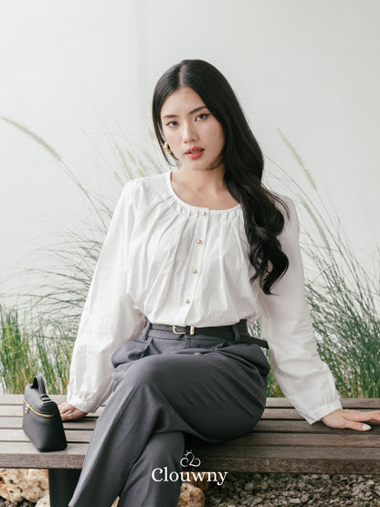 Mine Cotton Blouse - White