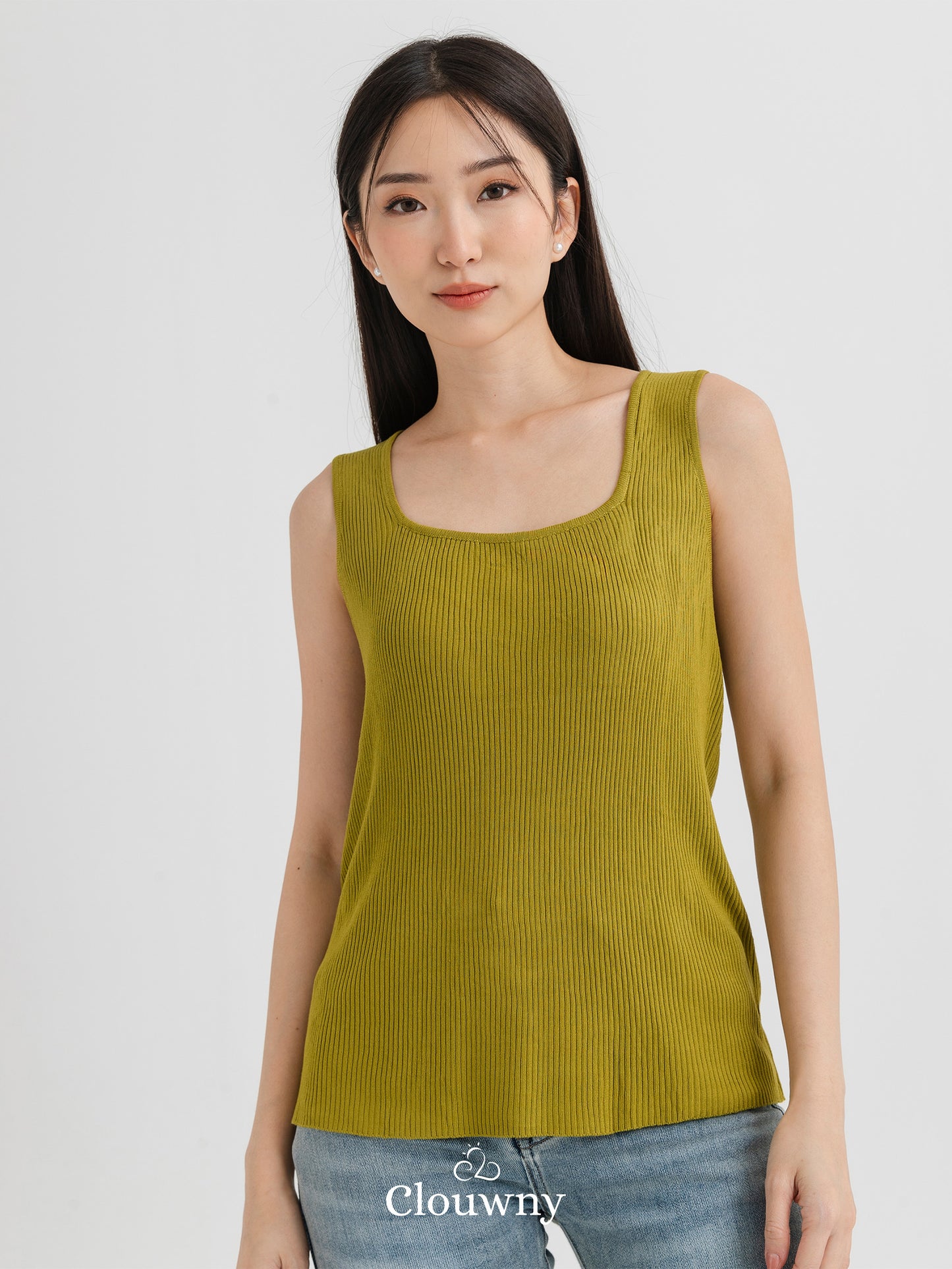 Dovi Knit Tanktop - Green