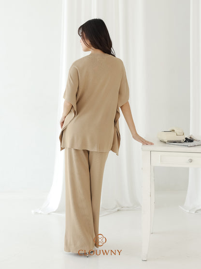 Joel Batwing Knit Set - Khaki