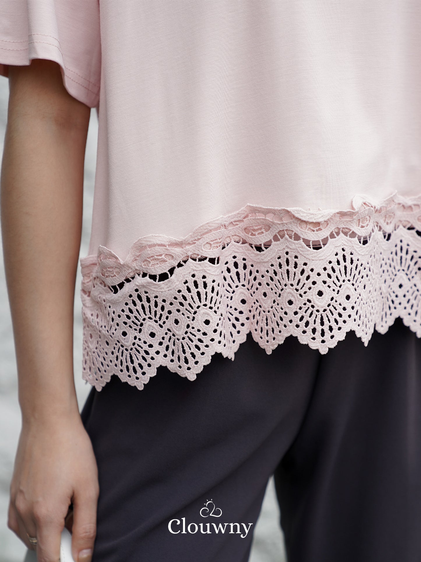 Megan Pearl Blouse - Pink