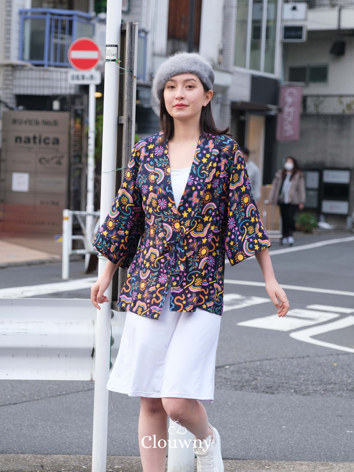 Hare Kimono Outer - Navy