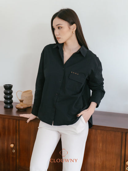 Travis Pocket Shirt - Black