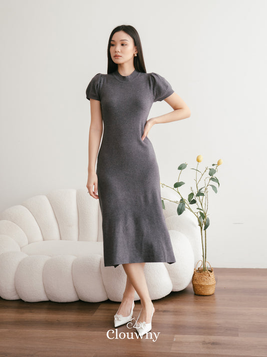 Rusty Knit Dress - Grey