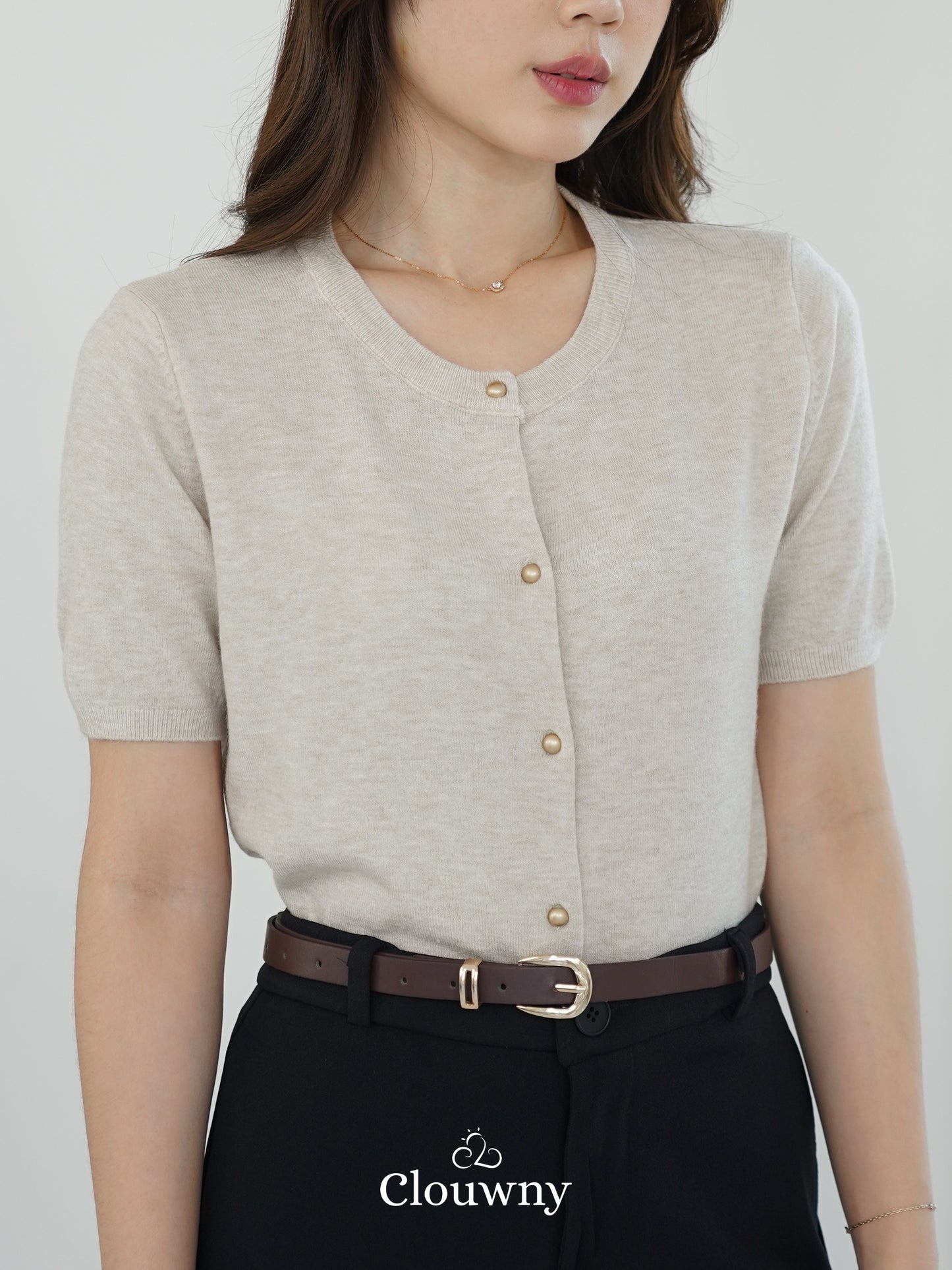 Cayan Knit Top - Oat