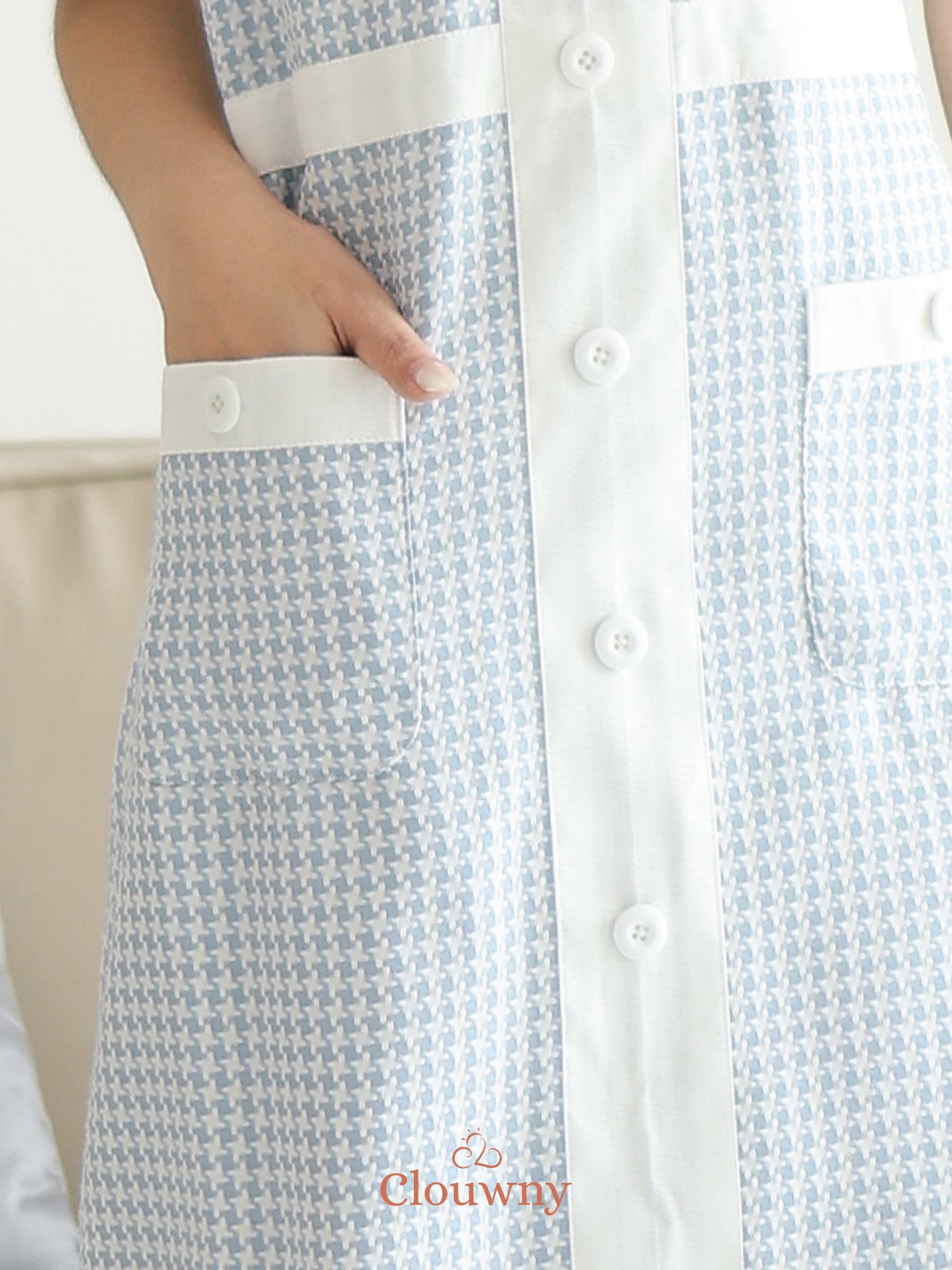 Prita Mini List Dres - Blue