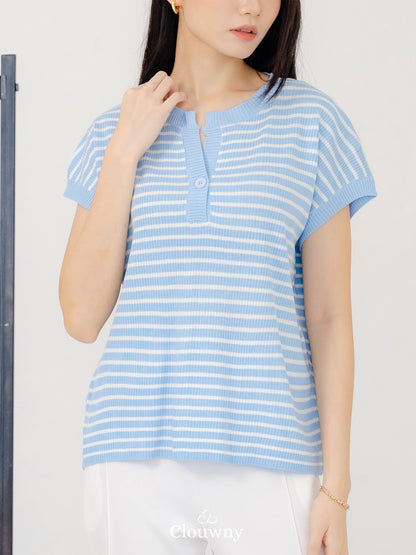 Molly Stripes Top - Blue