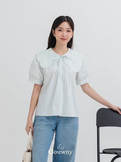 Kaito Lace Blouse - Mint