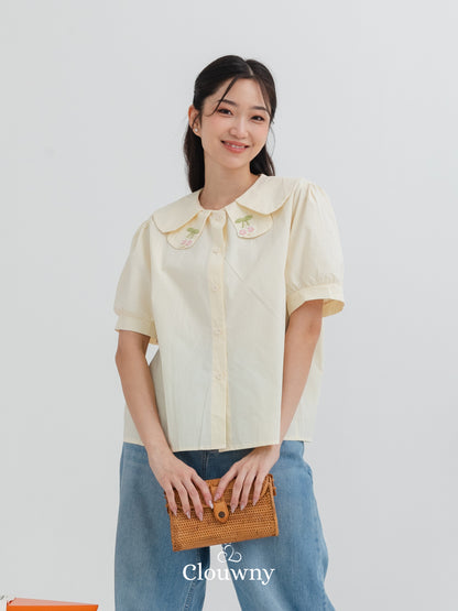 Kirei Collar Blouse - Cream