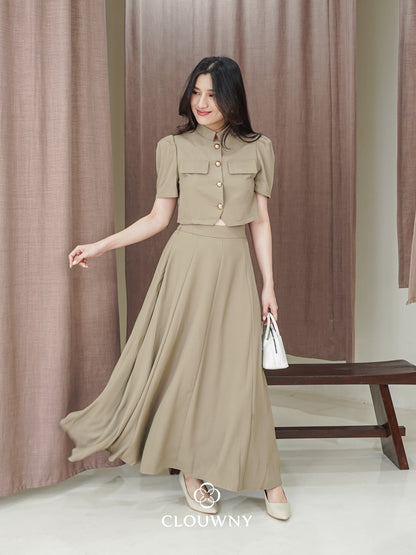 Damas Button Set - Khaki