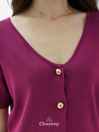 Isabel Knit Set - Magenta