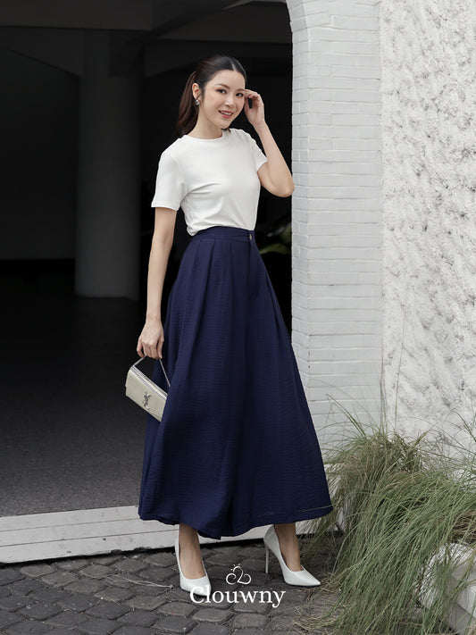 Yuni Cullotes Pants - Navy
