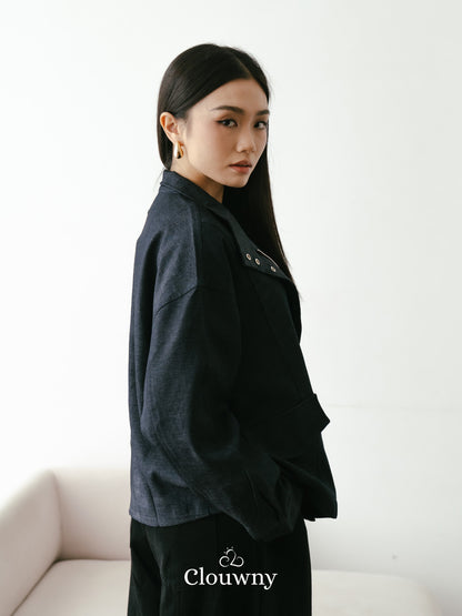 Aspen Zipper Jacket - Navy