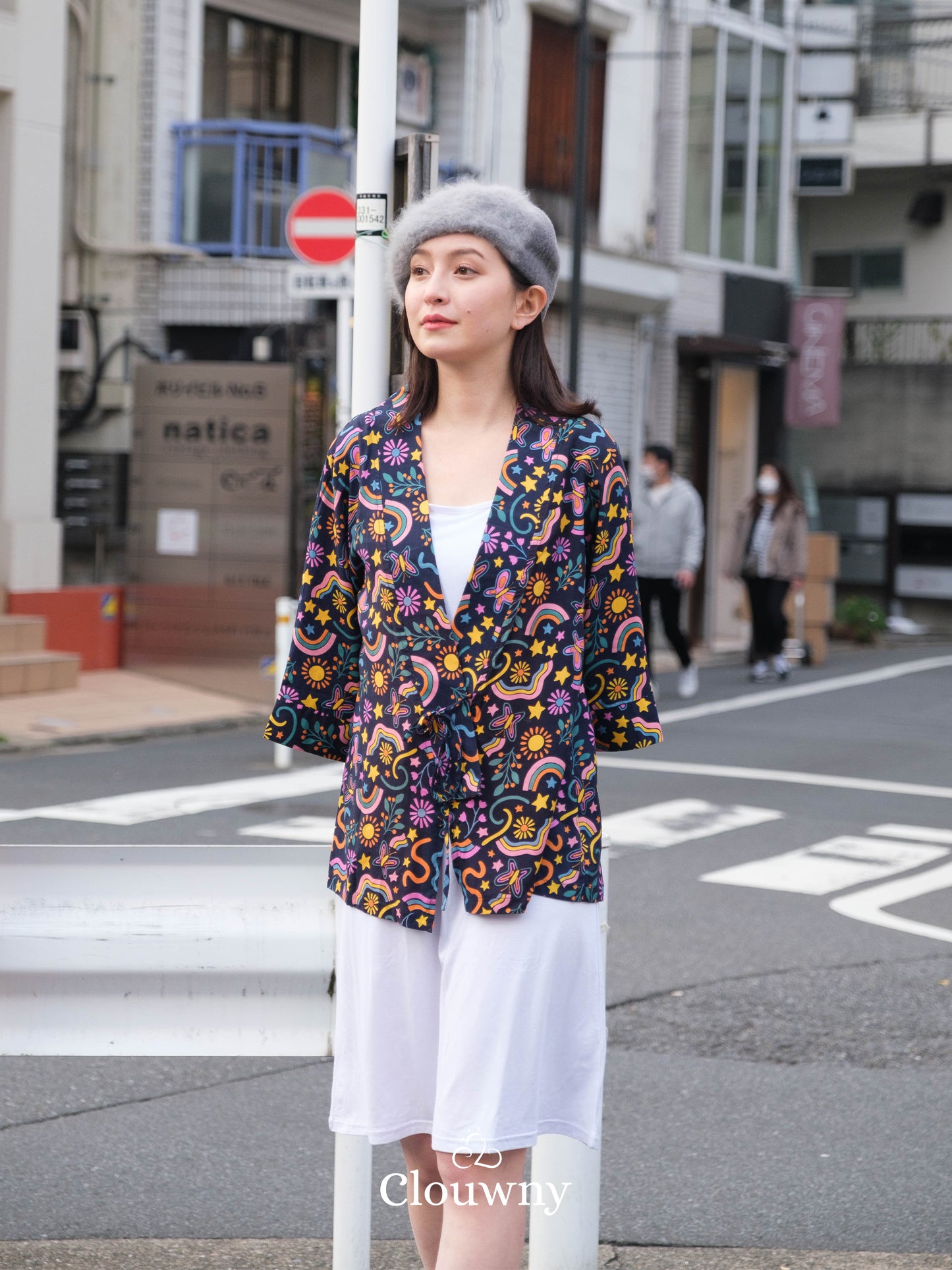 Hare Kimono Outer - Navy
