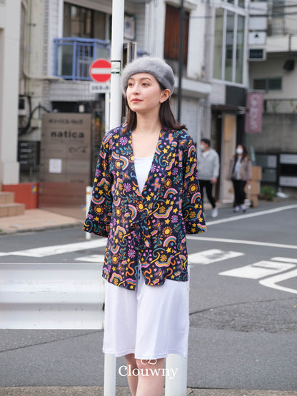 Hare Kimono Outer - Navy