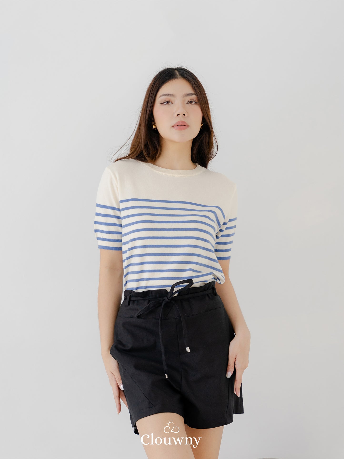 Yoshi Stripes Top - Blue