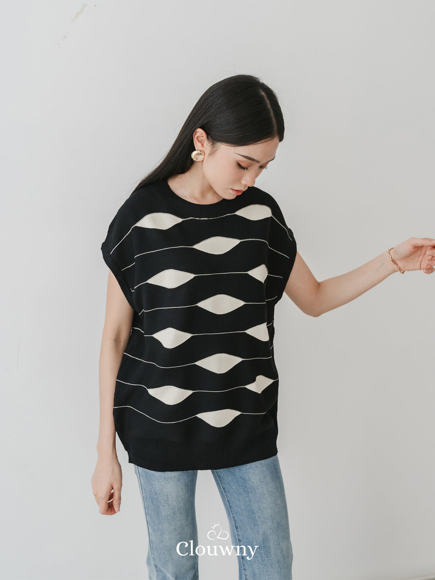 Filly Knit Top Black