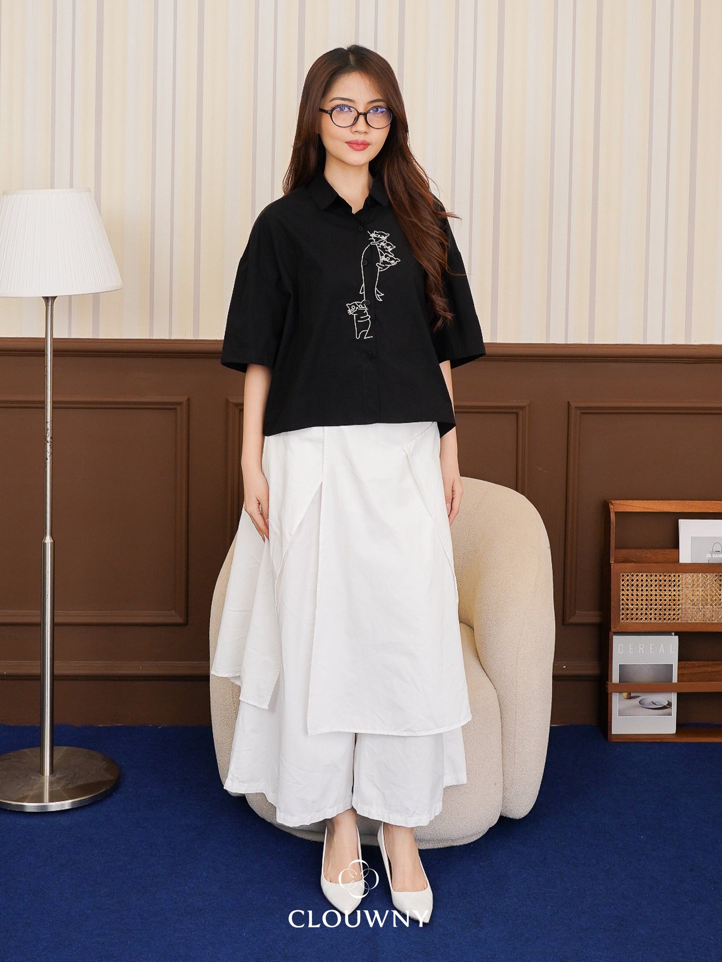 Naoki Layer Pants - White