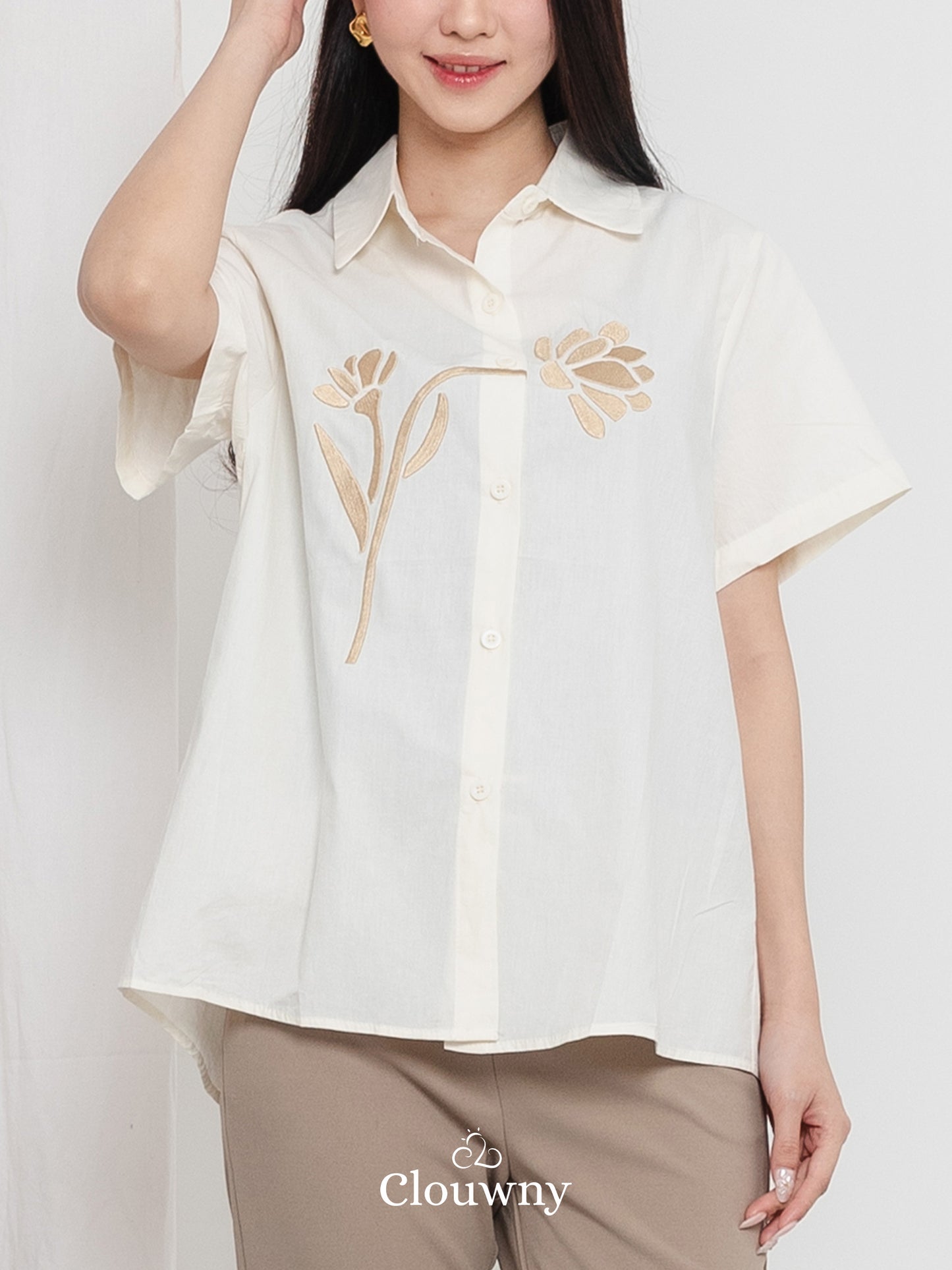 Hova Cotton Shirt - Cream