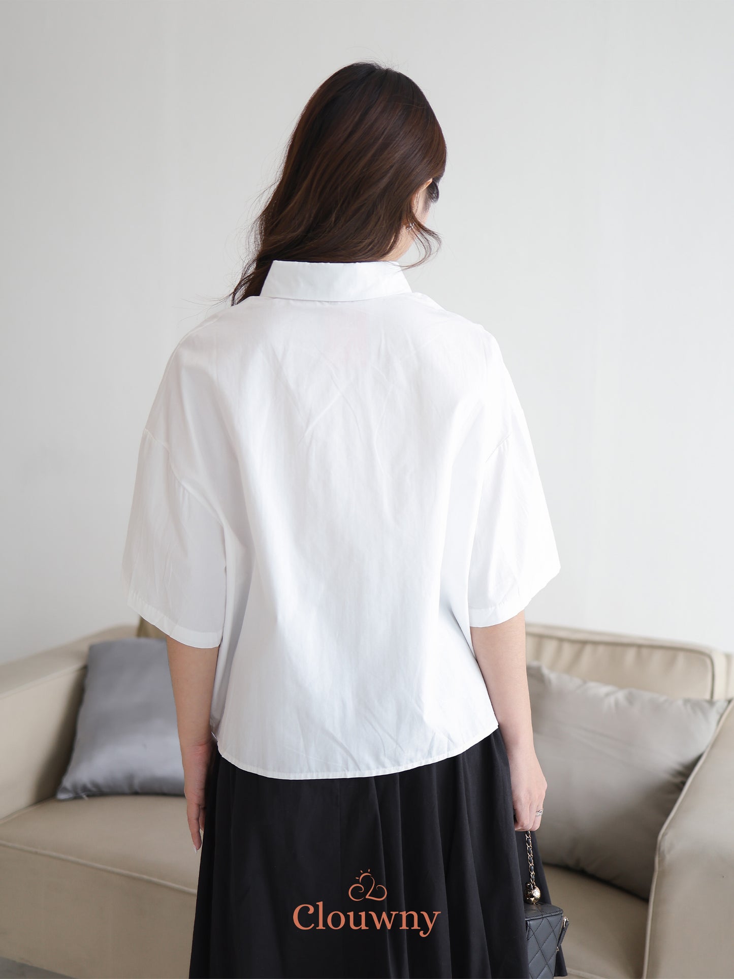 Friends Cotton Shirt - White