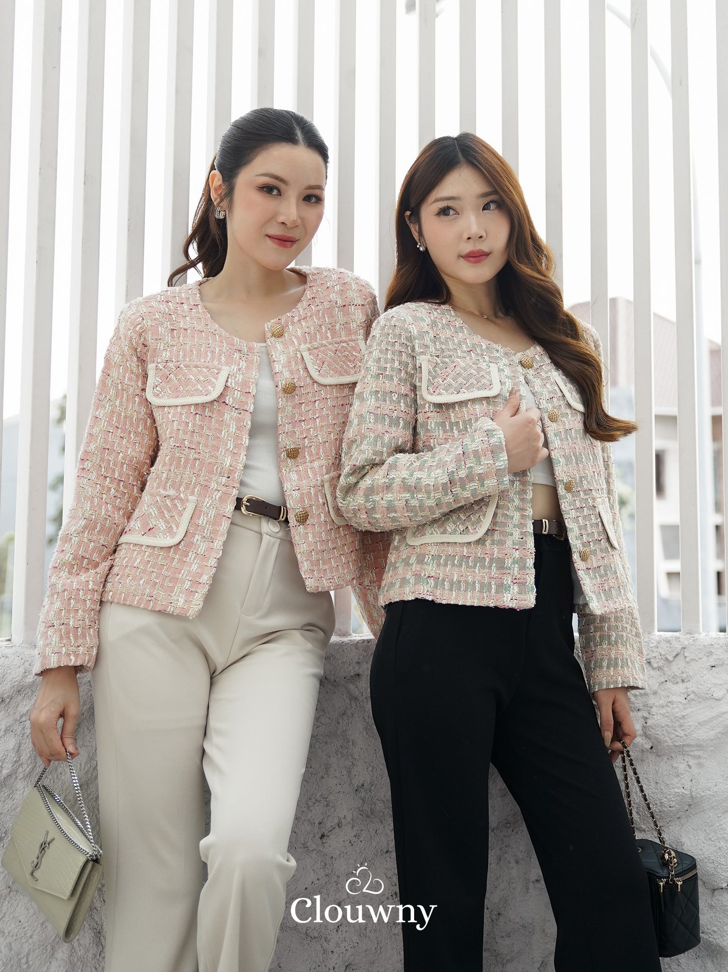 Geya Tweed Blazer - Green