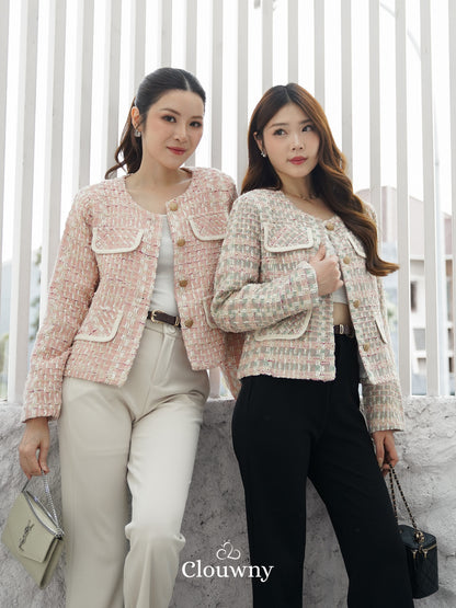 Geya Tweed Blazer - Green