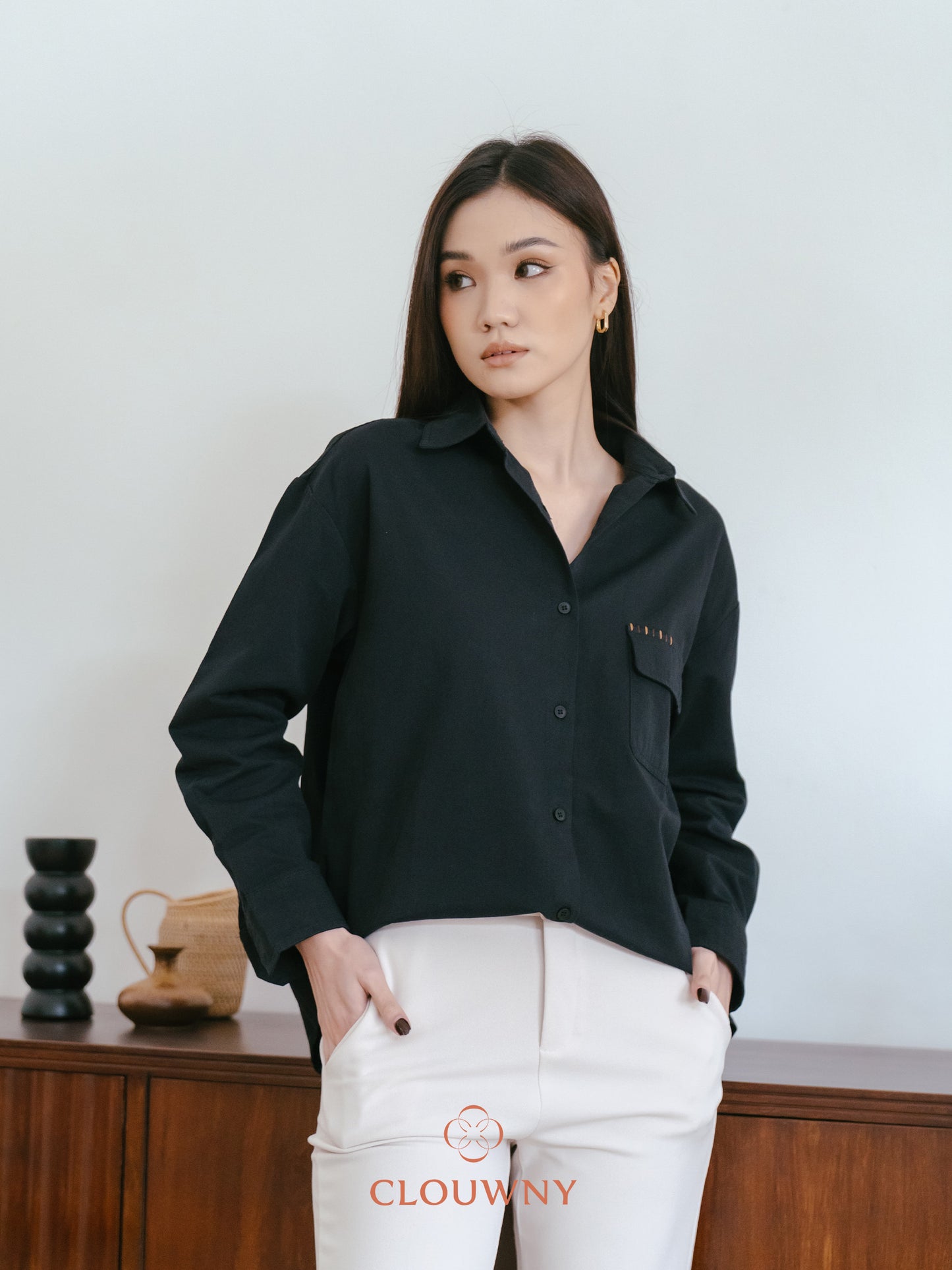 Travis Pocket Shirt - Black