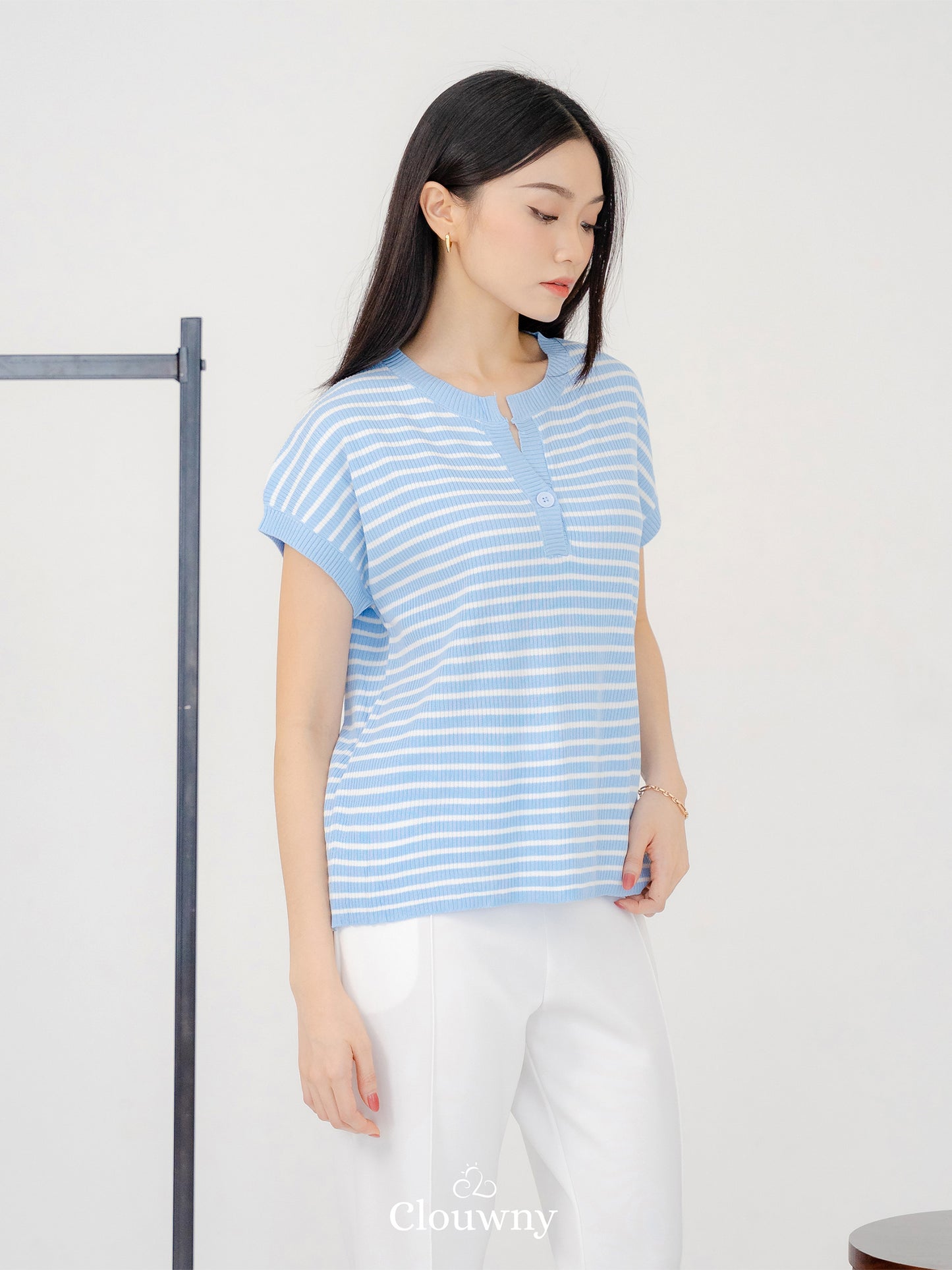 Molly Stripes Top - Blue