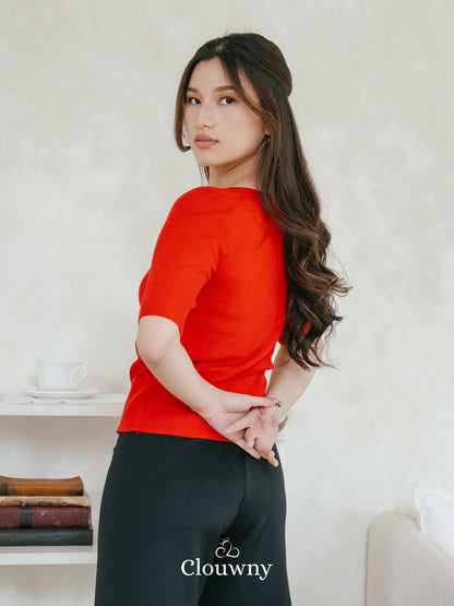 Remy Knit Top - Red