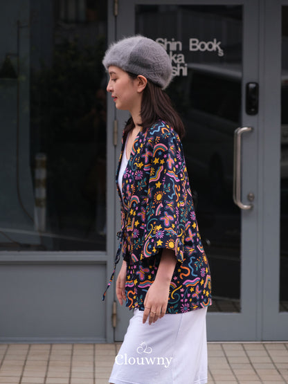 Hare Kimono Outer - Navy