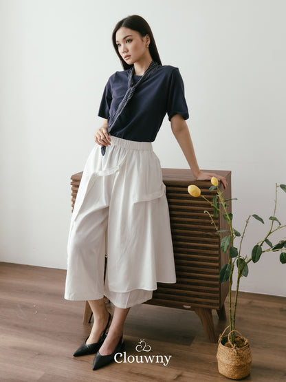 Avena Double Layer Pants - White