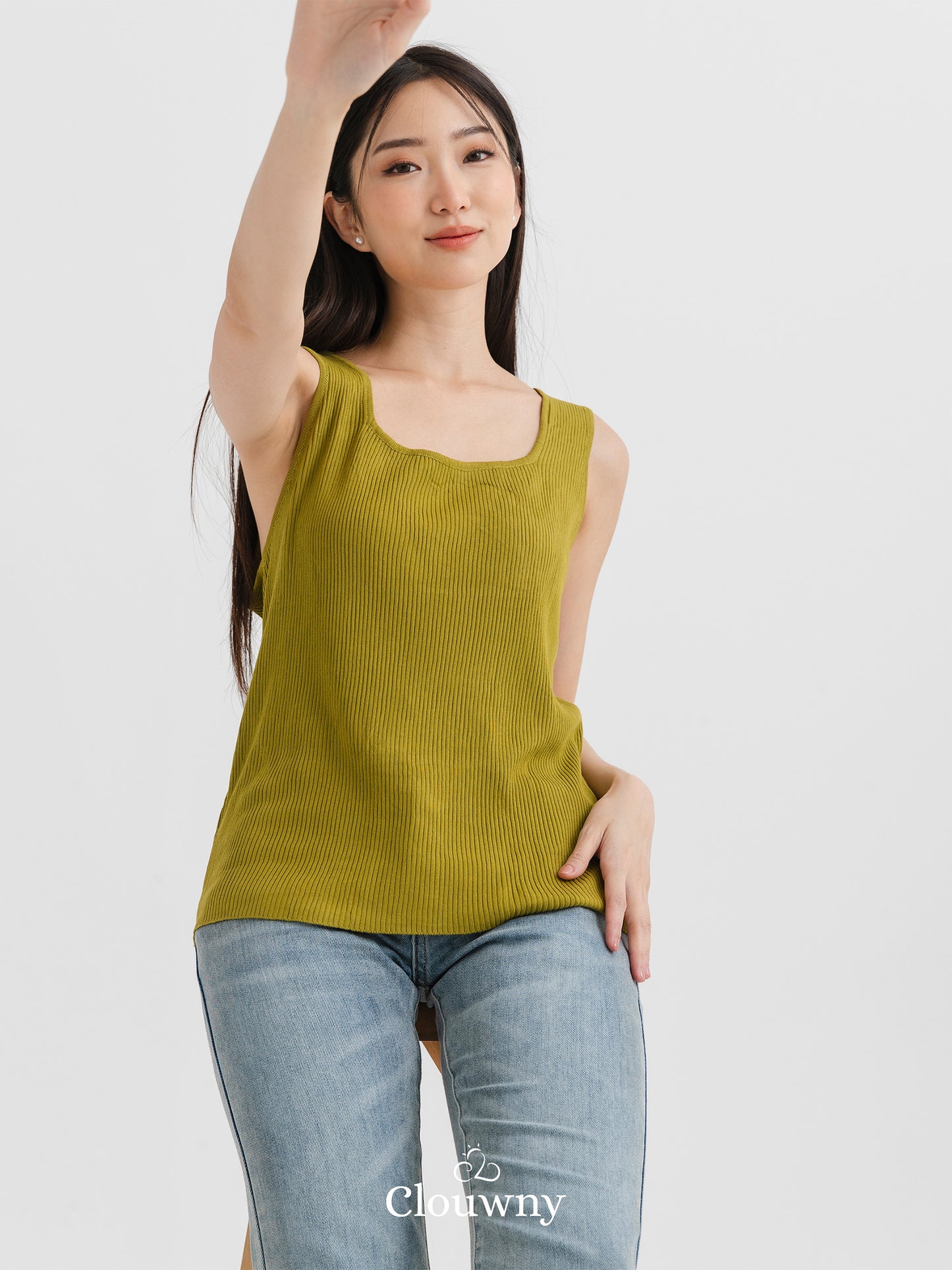 Dovi Knit Tanktop - Green