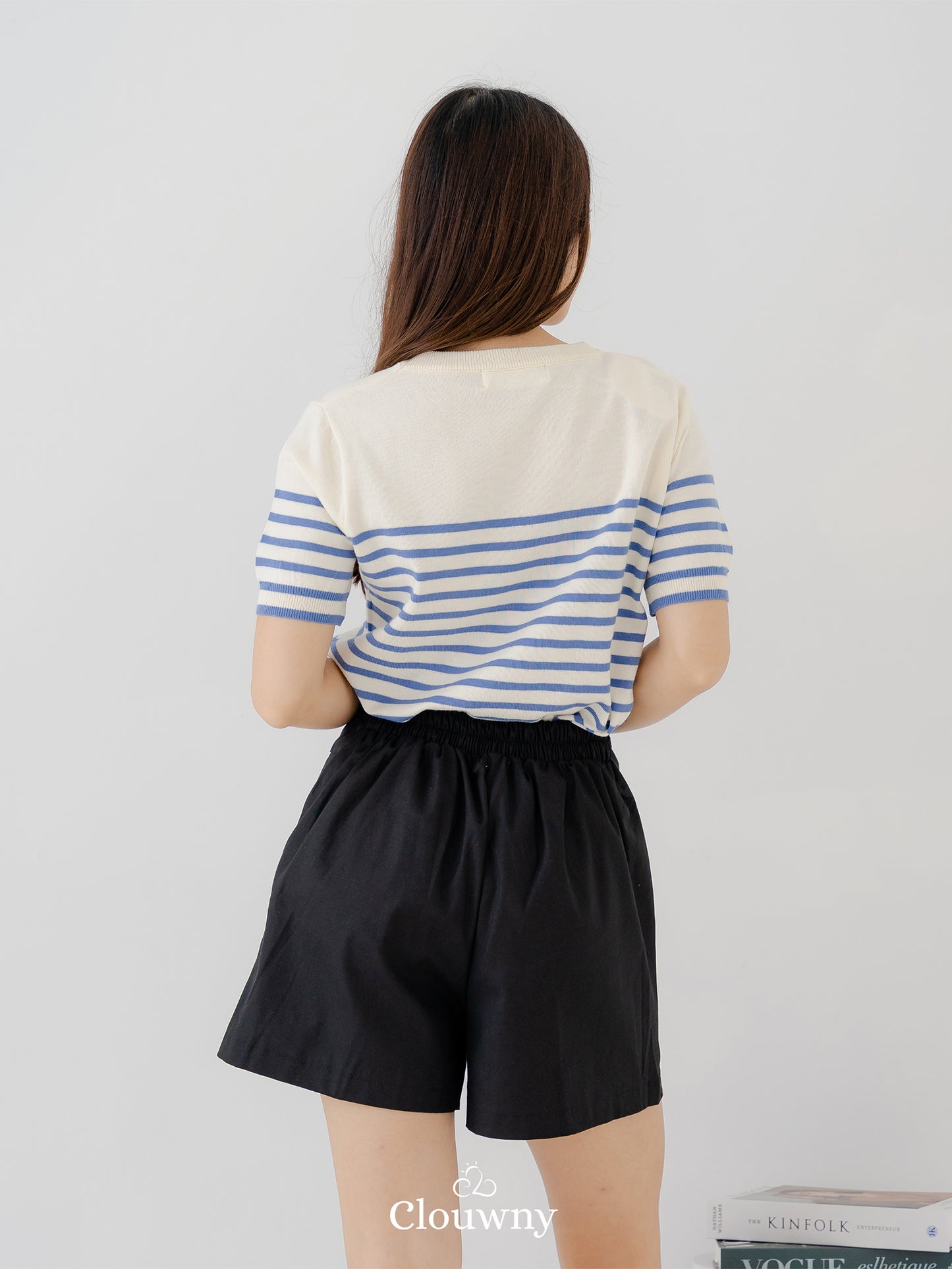 Yoshi Stripes Top - Blue