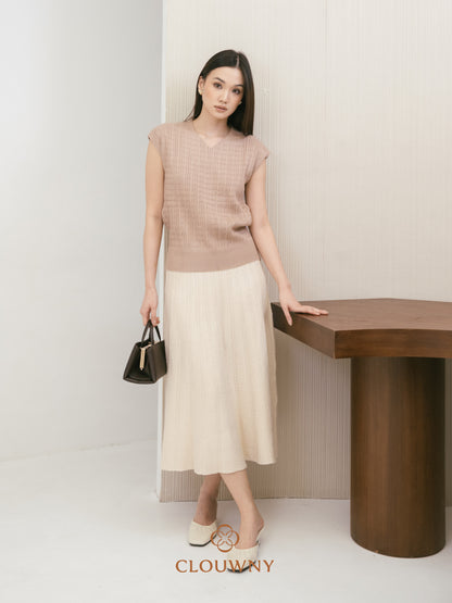 Chesma Knit Skirt - Cream