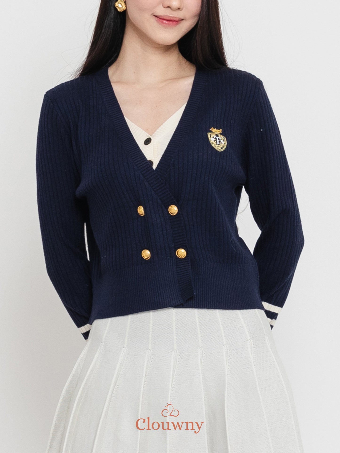 Nalami Knit Top - Navy