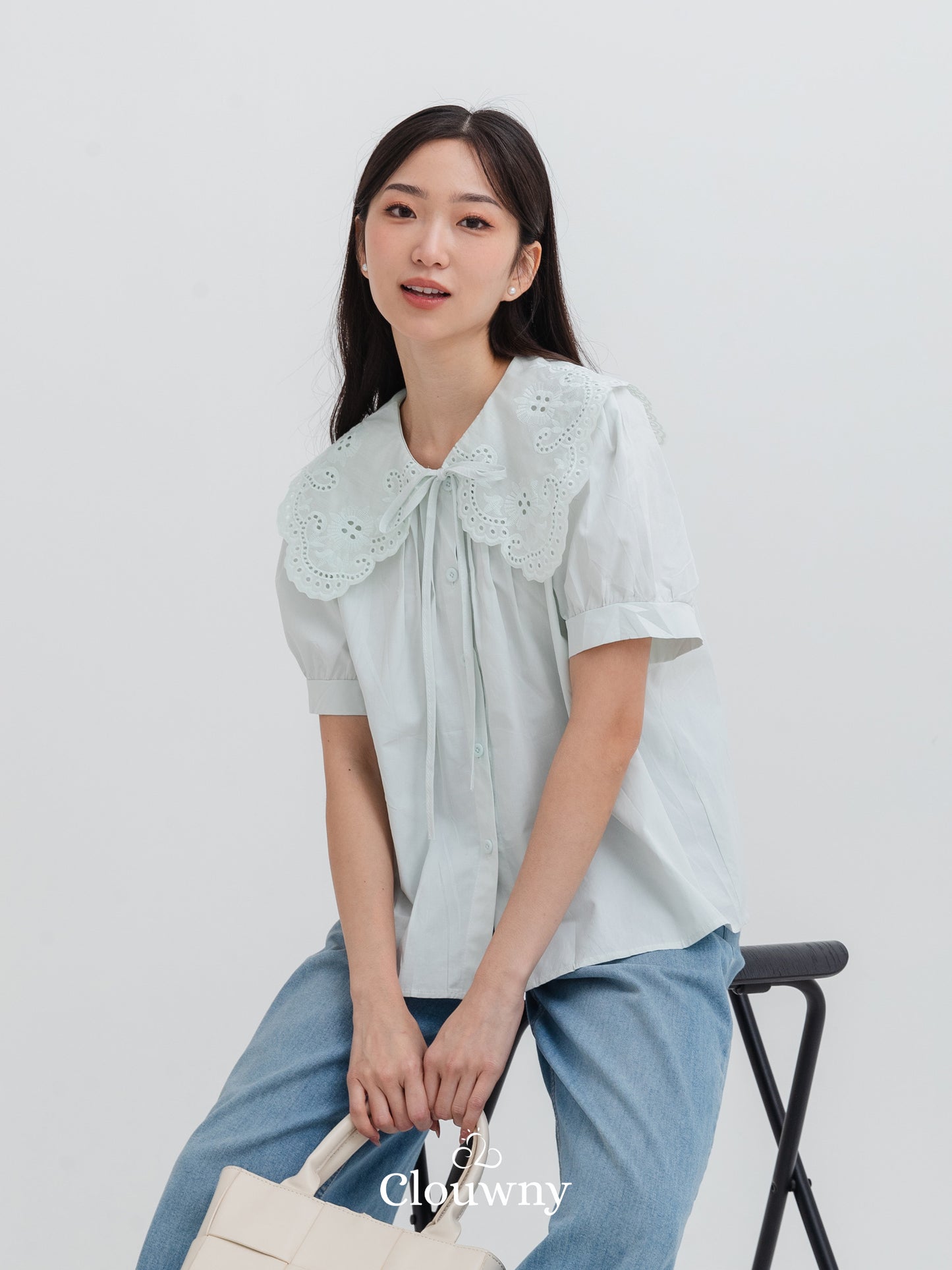 Kaito Lace Blouse - Mint