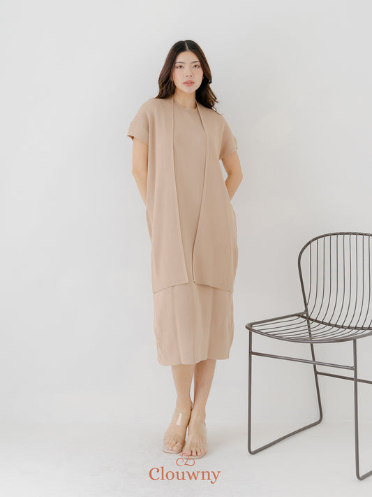 Noona Dress Knitt - Khaki