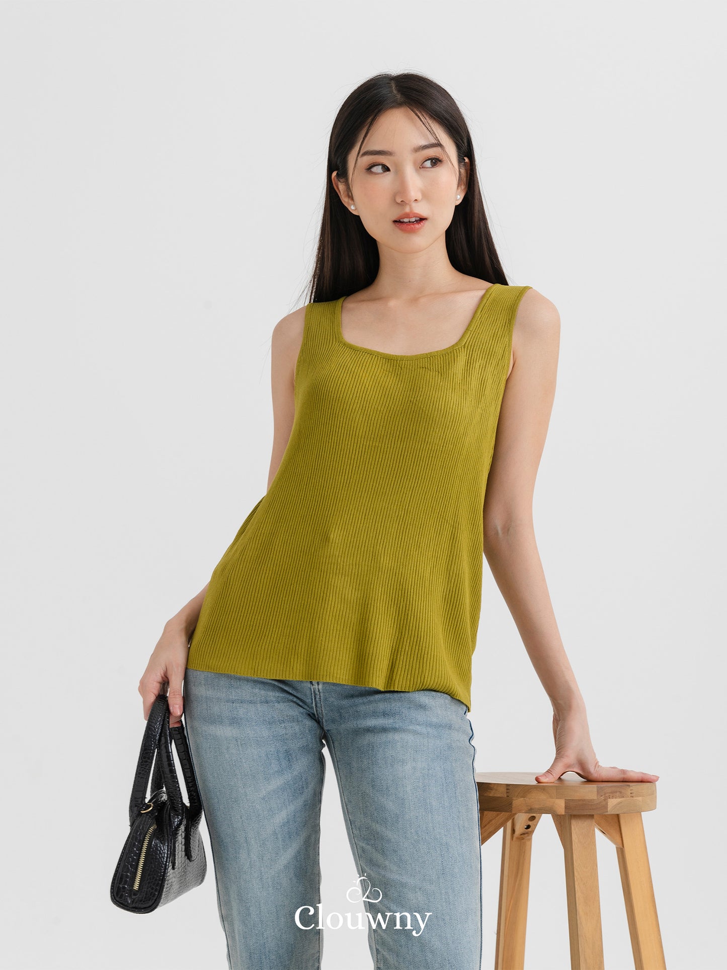 Dovi Knit Tanktop - Green