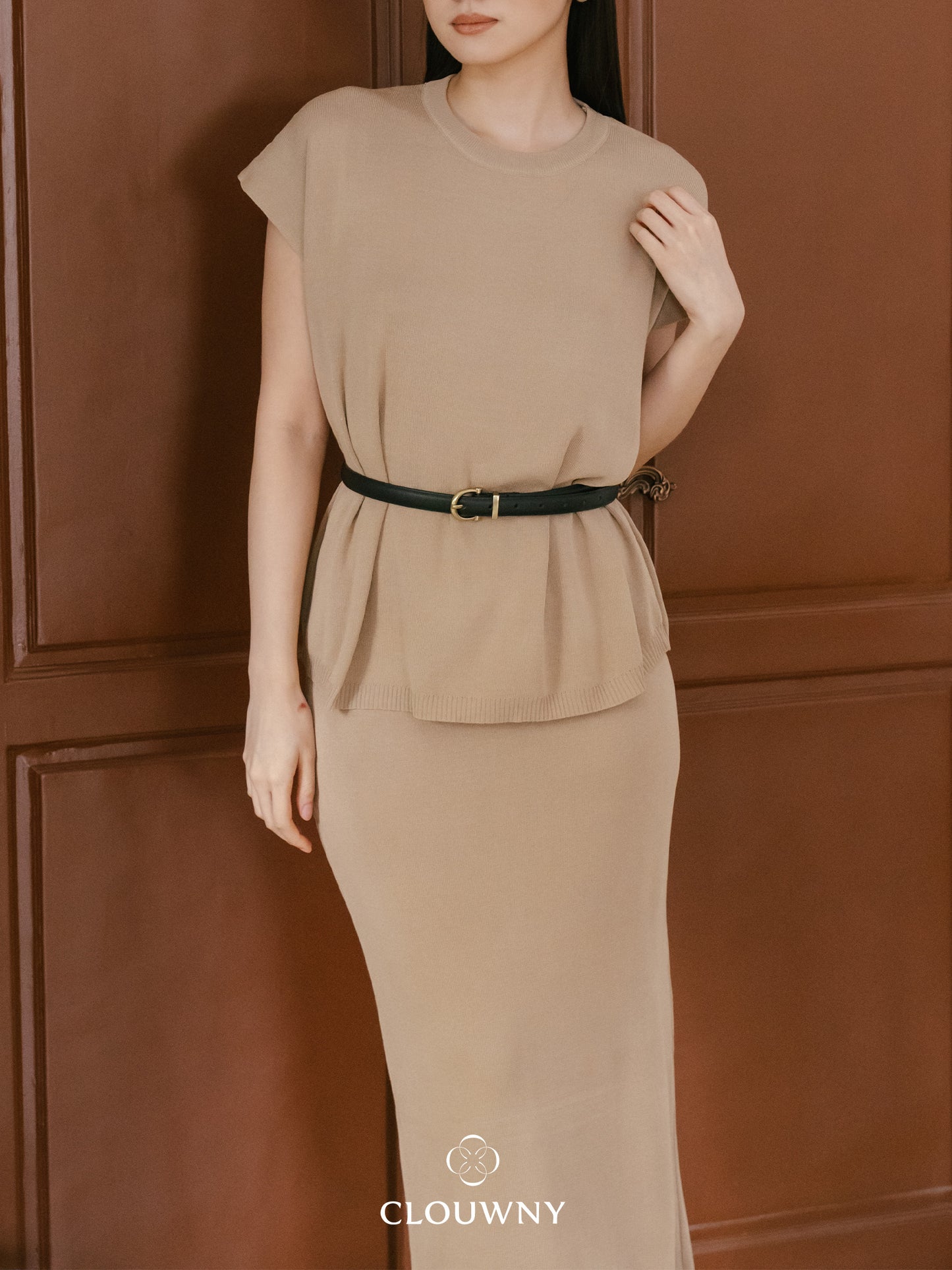 Kurasu Round Knit Set - Khaki