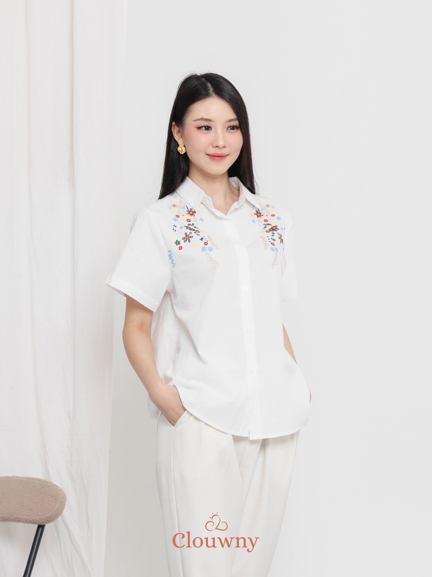 Patra Cotton Shirt - White